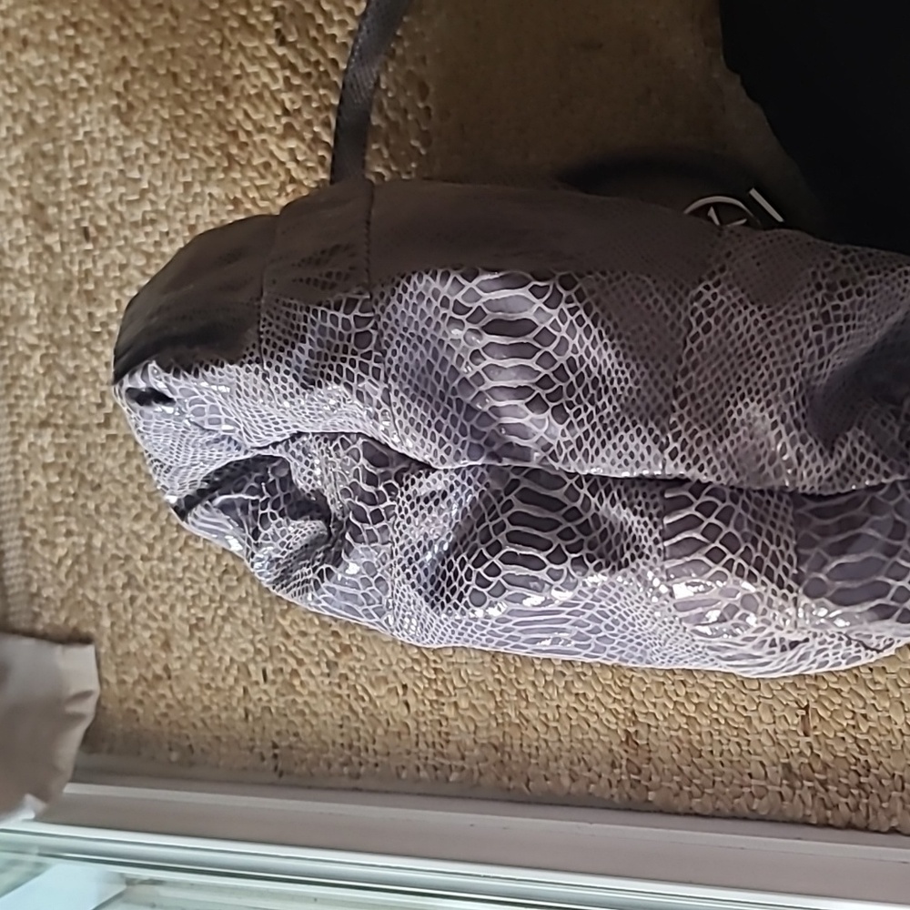 Michael Kors Gray Snake Print Women's Hobo Bag - Picture 10 of 14
